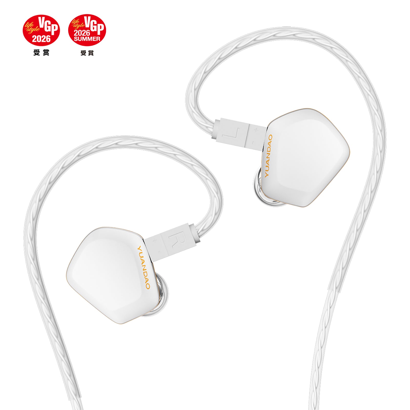 Fone in-ear NiceHCK Tears com cabo prateado