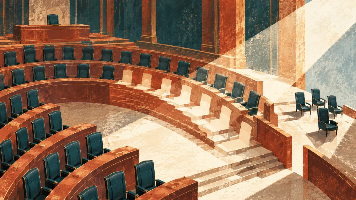 Editorial illustration: Plenary closes with mass expulsion at the top of the Chinese leadership